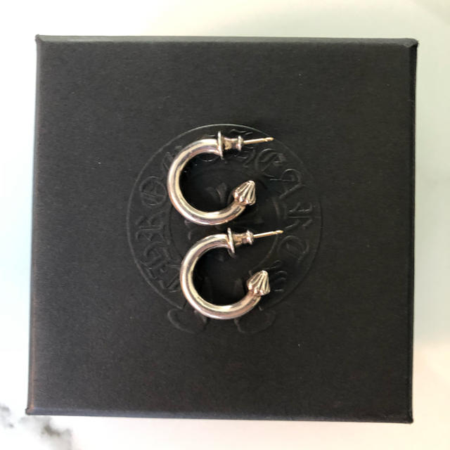 Chrome Hearts - chrome hearts プレーンフープピアス 2個セット Chrome Hearts - chrome hearts プレーンフープピアス 2個セット