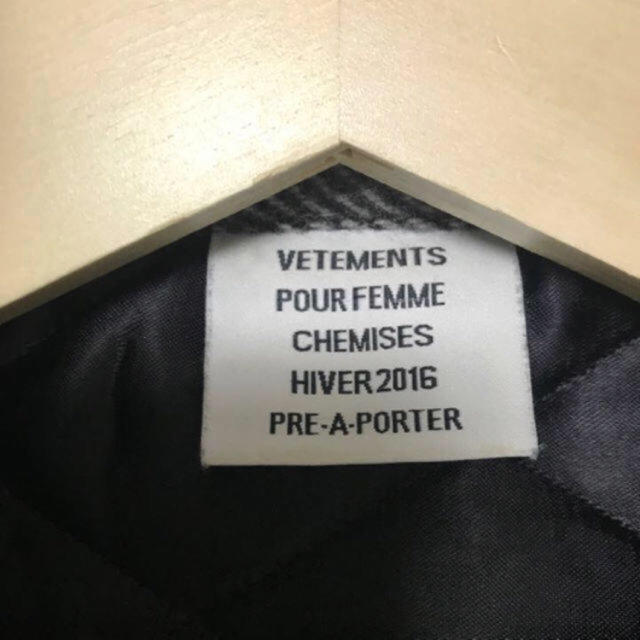 vetements チェックウールシャツ 専用