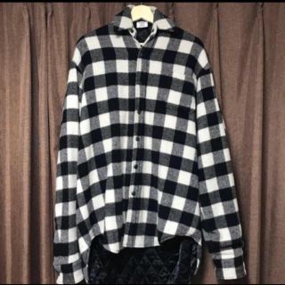 バレンシアガ(Balenciaga)のvetements チェックウールシャツ 専用(シャツ/ブラウス(長袖/七分))