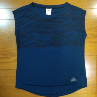 アディダス(adidas)のアディダス　Tシャツ　レディース　S　白と紺合わせて二枚(Tシャツ(半袖/袖なし))