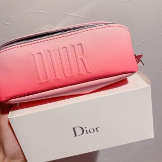 クリスチャンディオール(Christian Dior)のディオールノベルティポーチ ディオールオファー ディオールポーチ エナメルピンク(ポーチ)