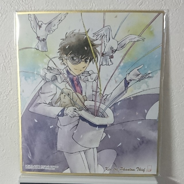 名探偵コナン 色紙 ART 怪盗キッド 黒羽快斗 エンタメ/ホビーのおもちゃ/ぬいぐるみ(キャラクターグッズ)の商品写真