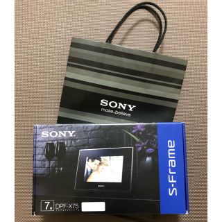 ソニー(SONY)のSONY ソニー デジタルフォトフレーム S-frame DPF-X75 未使用(フォトフレーム)