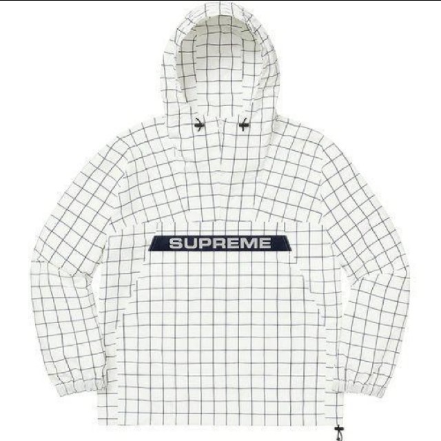 supreme heavy anorak windowpane Msize