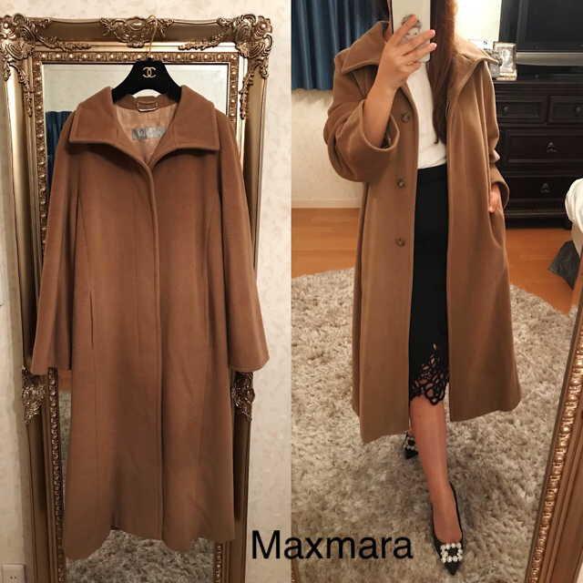 Max Mara 2nd. 大きなお襟のトグルボタン ニットコート M+spbgp44.ru