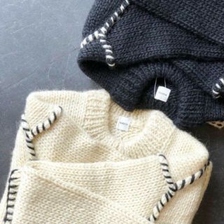 【送料無料ライン/39ショップ】 Ron Herman 断 by の通販 手編みニット 本日限定価格‼️HAKUJI - ニット/セーター