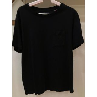 アーバンリサーチドアーズ(URBAN RESEARCH DOORS)のアーバンリサーチドアーズ 胸ポケット付き黒Ｔシャツ(Tシャツ/カットソー(半袖/袖なし))