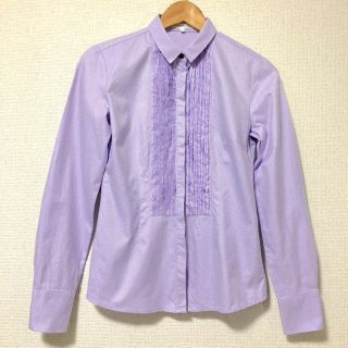 ナラカミーチェ(NARACAMICIE)の【美品】NARACAMICIE〈ナラカミーチェ〉センターフリルコットンシャツ(シャツ/ブラウス(長袖/七分))