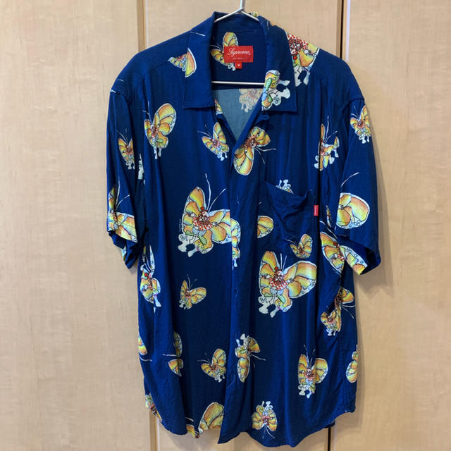 supreme gonz butterfly rayon shirt sizeL