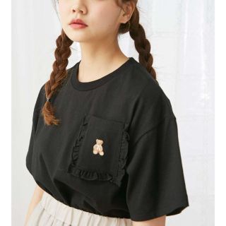 メリージェニー(merry jenny)の★ミミ様専用★  merry jenny    teddyフリルポケットTシャツ(Tシャツ(半袖/袖なし))