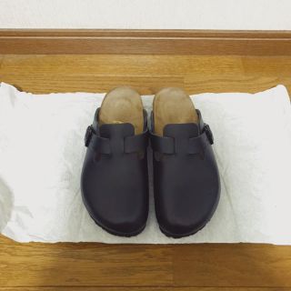 ビルケンシュトック(BIRKENSTOCK)のBIRKENSTOCK BOSTON ブラック(スリッポン/モカシン)