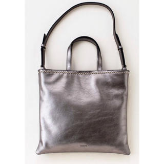 ドゥーズィエムクラス(DEUXIEME CLASSE)のYONFA studs leather tote(silver) 未使用品(トートバッグ)