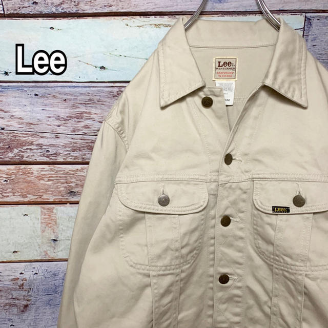 Lee - 日本製リー デニムジャケット ベージュ Mサイズ の通販 by Lee - 日本製リー デニムジャケット ベージュ Mサイズ の通販 by