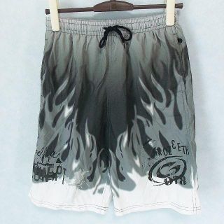 【UNKNOWN】 美品 グレーデザイン水着 ハーフパンツ サイズM(水着)