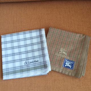 バーバリー(BURBERRY)の紳士用ハンカチ  バーバリー&CK  2枚セット(ハンカチ/ポケットチーフ)