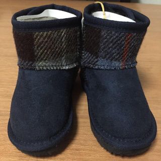 ハリスツイード(Harris Tweed)のハリスツイード ムートンブーツ 14cm(ブーツ)