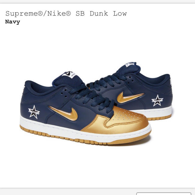 27.5 Supreme Nike Dunk SB low navy