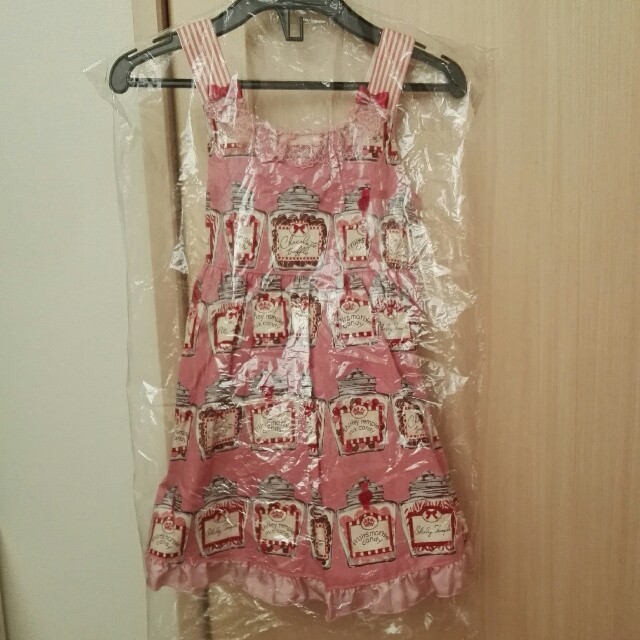 新品　シャーリーテンプル　キャンディポットpt　ジャンスカ　ピンク　100キッズ服女の子用(90cm~)