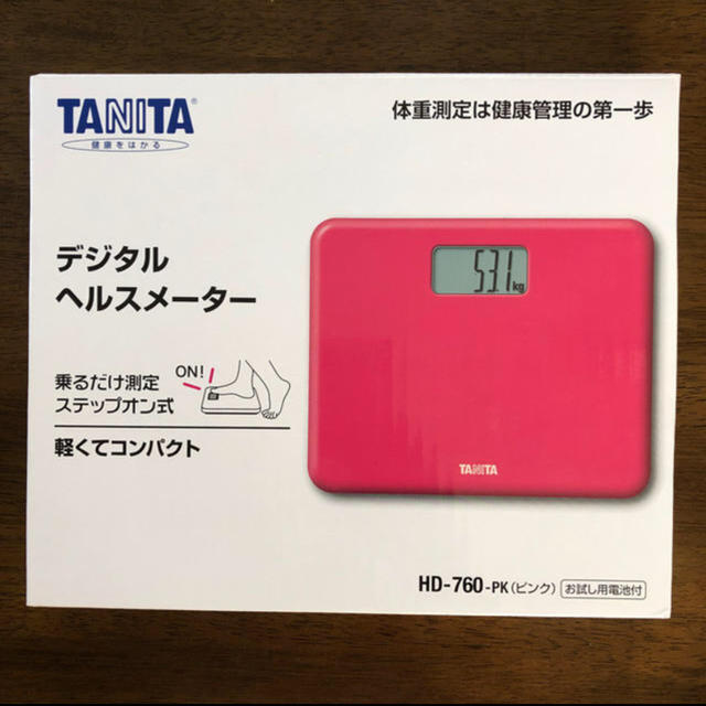 TANITA(タニタ)のTANITA デジタルヘルスメーター HD-760-PK スマホ/家電/カメラの生活家電(体重計)の商品写真