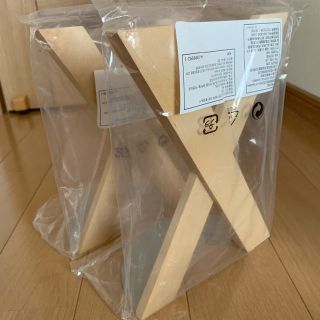 イケア(IKEA)のIKEA ウッドブックスタンド 2個(本収納)