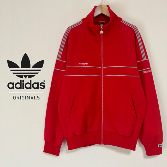 80s デサント製 adidas テクノ ジャージ トラックジャケット