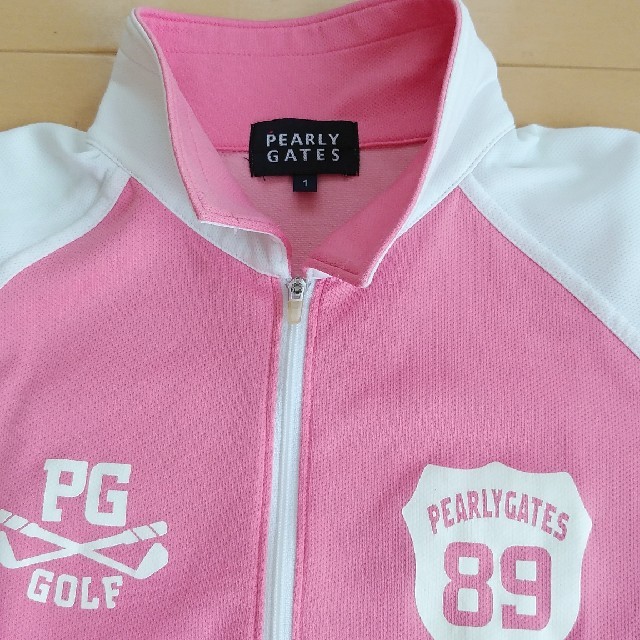 PEARLY GATES(パーリーゲイツ)のパーリーゲイツ　メッシュポロシャツ　サイズ1 スポーツ/アウトドアのゴルフ(ウエア)の商品写真