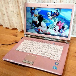フジツウ(富士通)の美品！SSD搭載！可愛いピンクの富士通 FMV S/G50 DVD オフィス☆(ノートPC)