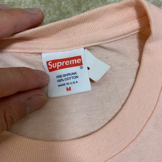 Supreme(シュプリーム)のSupreme tee peach m 新品同様 メンズのトップス(Tシャツ/カットソー(半袖/袖なし))の商品写真