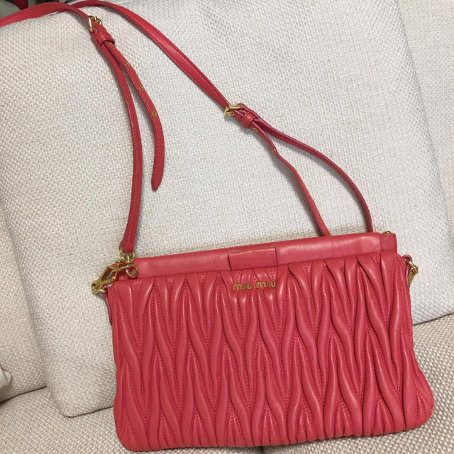 森の雑貨屋さん miumiu マテラッセクラッチバッグ ミニショルダー