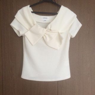 ジルバイジルスチュアート(JILL by JILLSTUART)のジルバイ♡リボントップス(カットソー(半袖/袖なし))