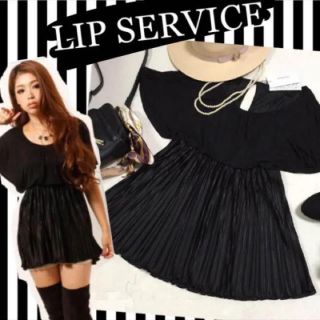 リップサービス(LIP SERVICE)の【新品】lip service プリーツチュニック(チュニック)