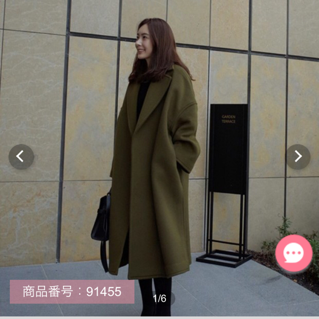 即購入 OK ！未使用 ロングコート 韓国ファッション レディースのジャケット/アウター(ロングコート)の商品写真