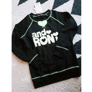 ロニィ(RONI)の値下げ！　RONI　新品 長袖トレーナー　黒(Tシャツ/カットソー)