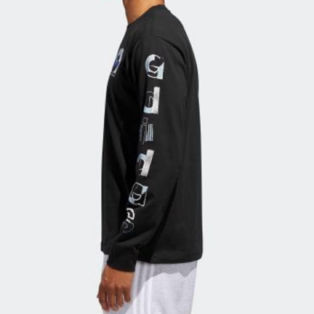 adidas(アディダス)のadidas GRAPHIC LS TEE  ロンT Lsize 黒 メンズのトップス(Tシャツ/カットソー(七分/長袖))の商品写真