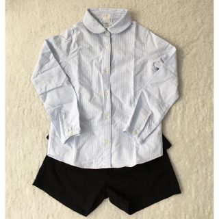 ジェイクルー(J.Crew)の超美品 j crew キッズ ストライプシャツ 女の子 8歳　入学(ブラウス)