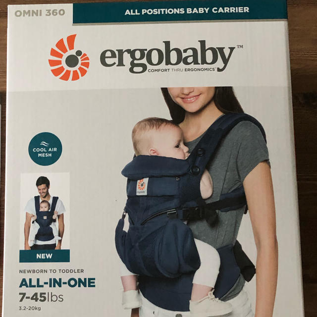 Ergobaby(エルゴベビー)のエルゴ オムニ 360 クールエアメッシュ ミッドナイトブルー キッズ/ベビー/マタニティの外出/移動用品(抱っこひも/おんぶひも)の商品写真