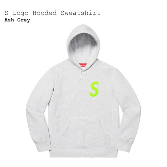 19AW Supreme S Logo Hooded Sweatshirt L