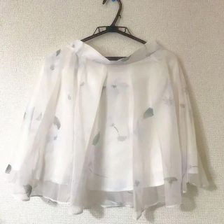 スナイデル(SNIDEL)の【44】* snidel * チュールスカート キュロット 花柄(キュロット)