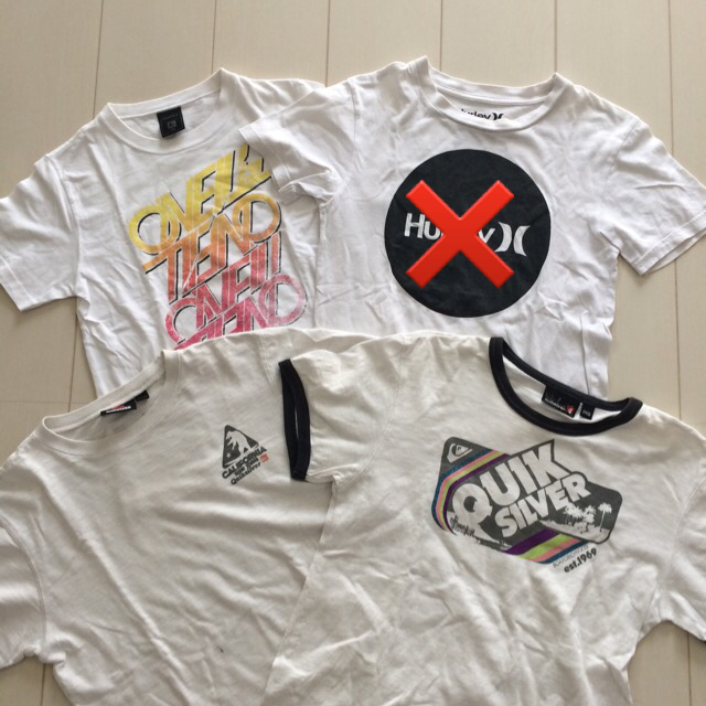 QUIKSILVER(クイックシルバー)の白Tシャツ140cm キッズ/ベビー/マタニティのキッズ服男の子用(90cm~)(Tシャツ/カットソー)の商品写真