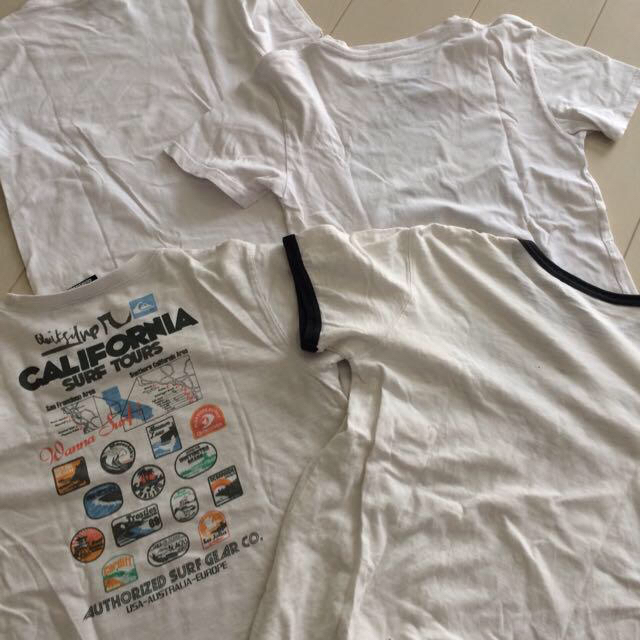 QUIKSILVER(クイックシルバー)の白Tシャツ140cm キッズ/ベビー/マタニティのキッズ服男の子用(90cm~)(Tシャツ/カットソー)の商品写真