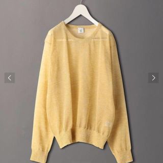 ビューティアンドユースユナイテッドアローズ(BEAUTY&YOUTH UNITED ARROWS)のroku suke knit yellow(ニット/セーター)