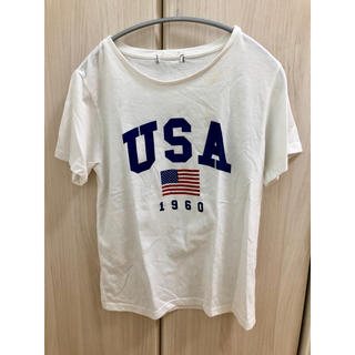ウィゴー(WEGO)のWEGO USA Tシャツ ホワイト ウィゴー(Tシャツ(半袖/袖なし))