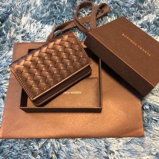 ボッテガヴェネタ(Bottega Veneta)の＊新品【正規品】ボッテガヴェネタ カードケース 名刺入れ ブラウン (名刺入れ/定期入れ)