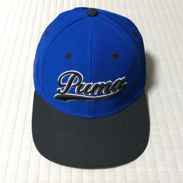 PUMA(プーマ)のプーマ ゴルフ スクリプト フィット キャップ ブルー×ブラック S/M スポーツ/アウトドアのゴルフ(ウエア)の商品写真