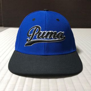 プーマ(PUMA)のプーマ ゴルフ スクリプト フィット キャップ ブルー×ブラック S/M(ウエア)