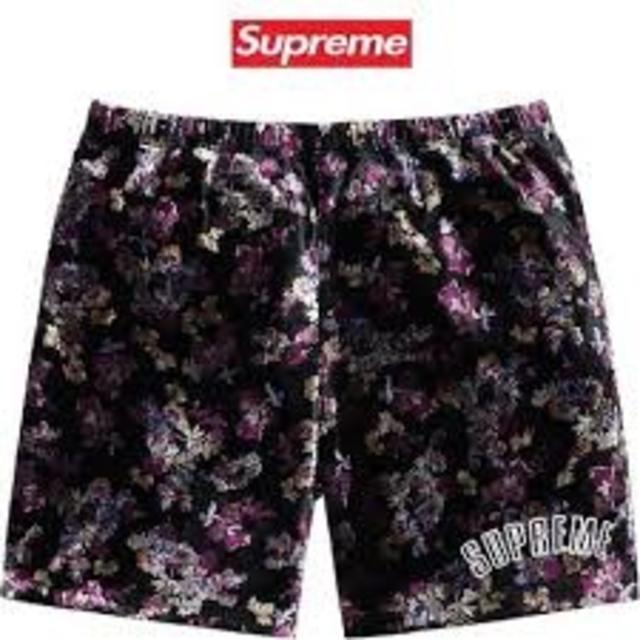 Supreme(シュプリーム)のSupreme 19AW Floral Velour Shorts Mサイズ メンズのパンツ(ショートパンツ)の商品写真