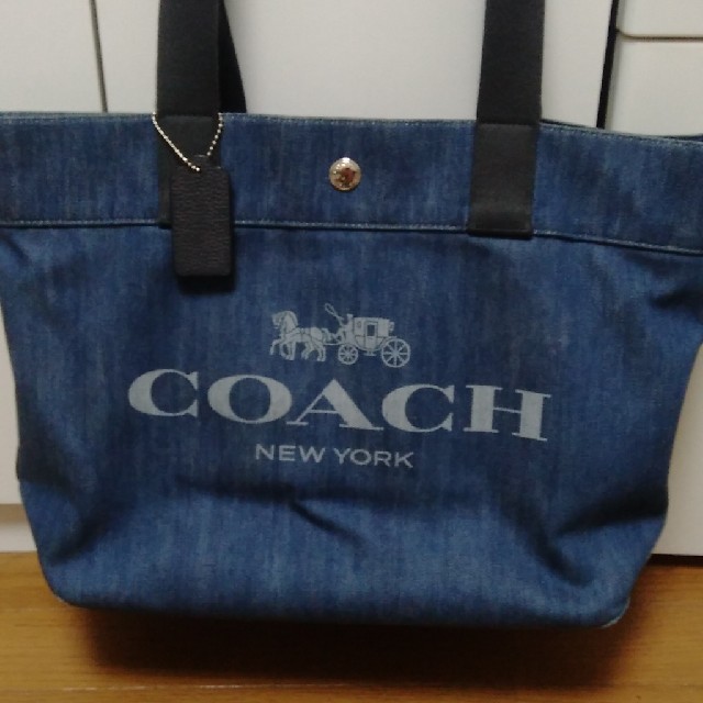 COACH デニムトートバック