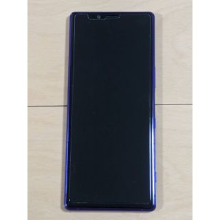 エクスペリア(Xperia)の【simロック解除済】docomo Xperia1 SO-03L パープル(スマートフォン本体)