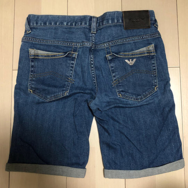 ARMANI JUNIOR(アルマーニ ジュニア)の極美品 ARMANI JUNIOR アルマーニ ジュニア デニム バミューダ キッズ/ベビー/マタニティのキッズ服男の子用(90cm~)(パンツ/スパッツ)の商品写真