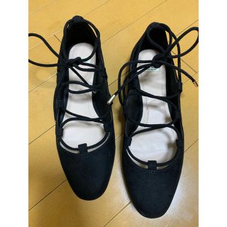 ザラ(ZARA)のZARA レースアップバレーシューズ(バレエシューズ)